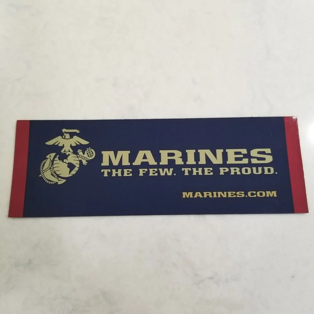 USMC Marines 11x4 Magnet The Few The Proud Military Emblem Large Display